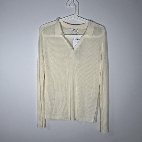 Club Monaco Yellow Knit Top - Picture 4 of 8